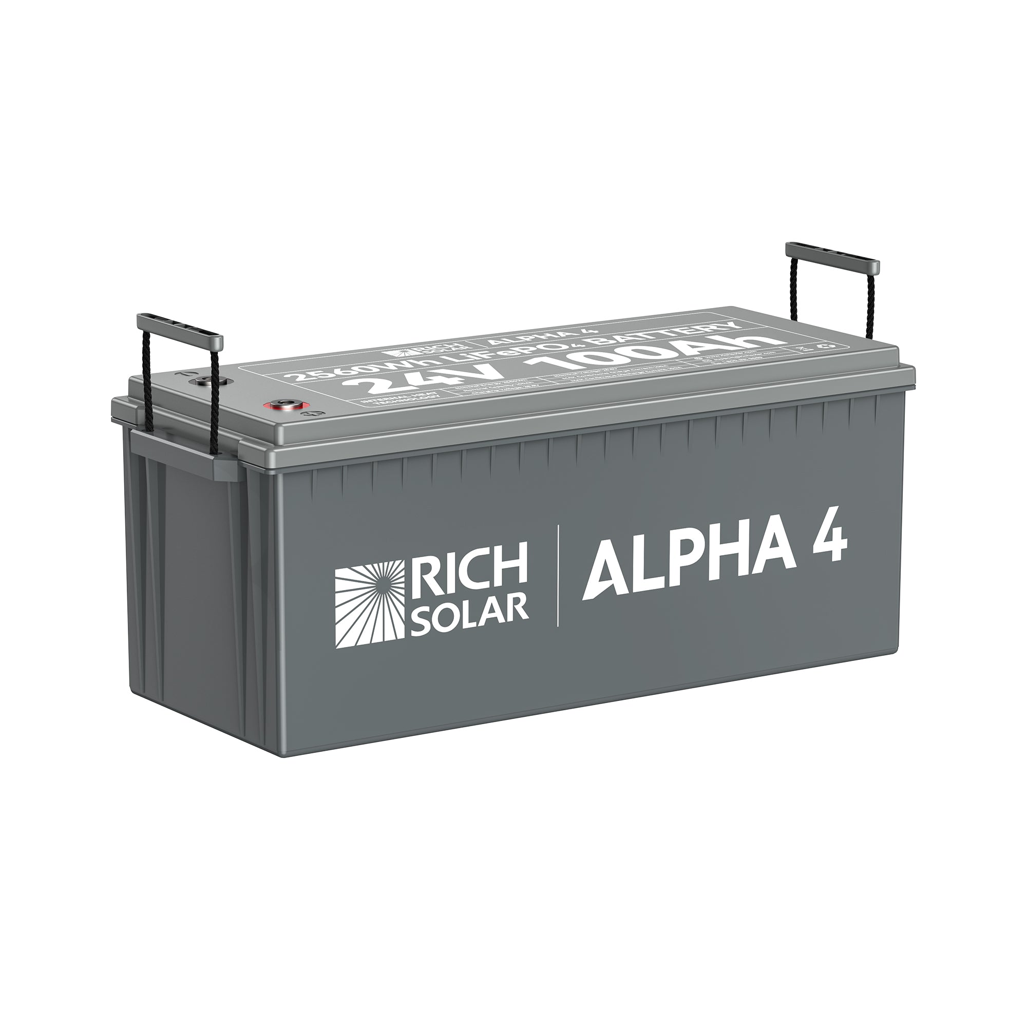 ALPHA 4 | 24V 100Ah LiFePO4 Battery | Powerful 24V Lithium Battery for RVs, Trailers, Vans, Boats, Off-Grid | 5,000 Lifetime Cycles | Bluetooth and Internal Heat Technology