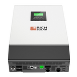 RICH SOLAR Hybrid Off-Grid Inverter | 2400W 24V 120A Output + 2.4kW Solar Input | 80A MPPT Charge Controller (Grid Feedback Optional) - RICH SOLAR