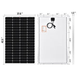 Mega 150 Watt Solar Panel - RICH SOLAR