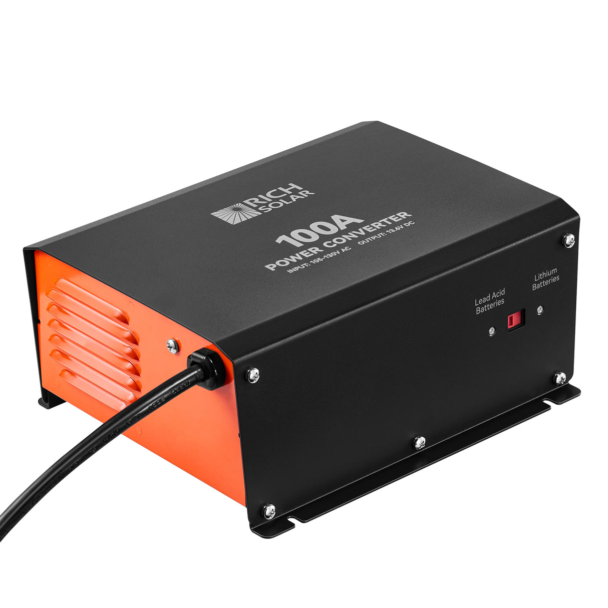 100 Amp Power Converter | 100A 120V Battery Charger | Overload, Overheat, Reverse Polarity Protection | Plug and Play