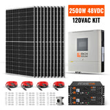 2500W 48VDC-120VAC Solar Kit