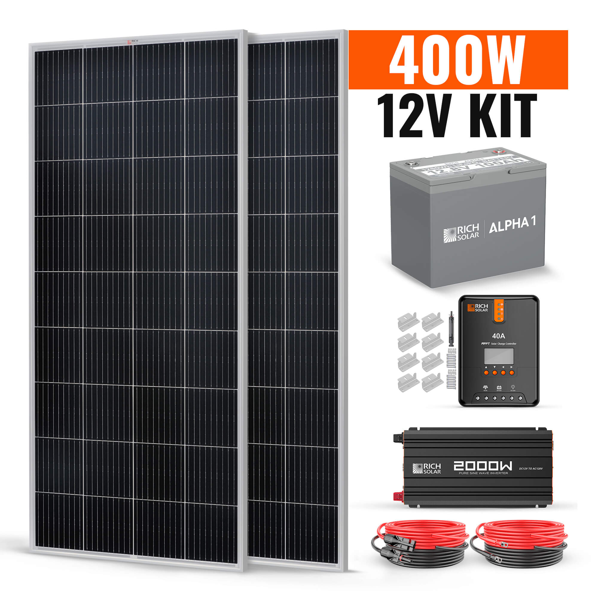 400 Watt Complete Solar Kit - RICH SOLAR