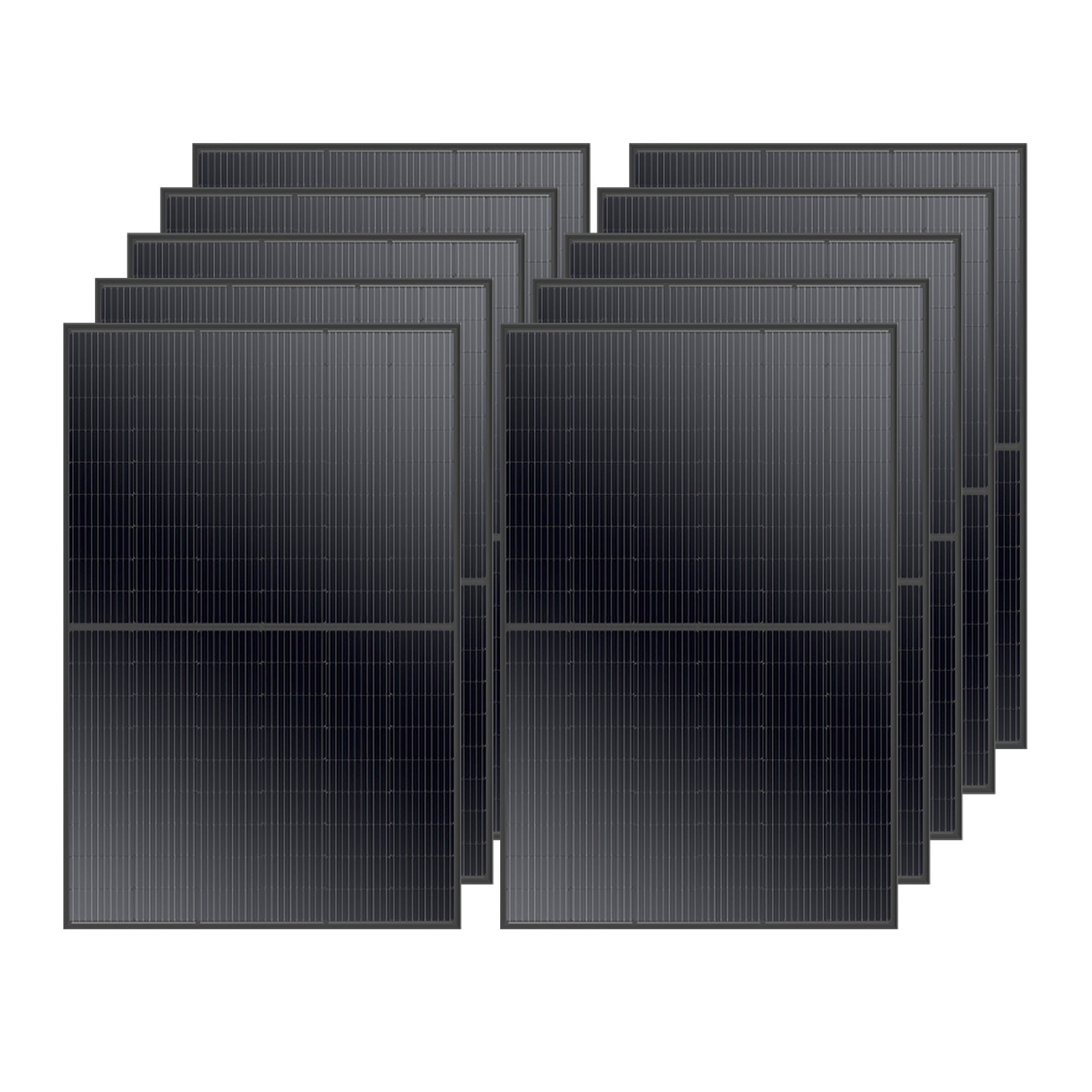 MEGA 410 Watt Monocrystalline Solar Panel | High Efficiency | Black Mono-facial Module | Grid-Tie | Off-Grid | Tier 1 - RICH SOLAR