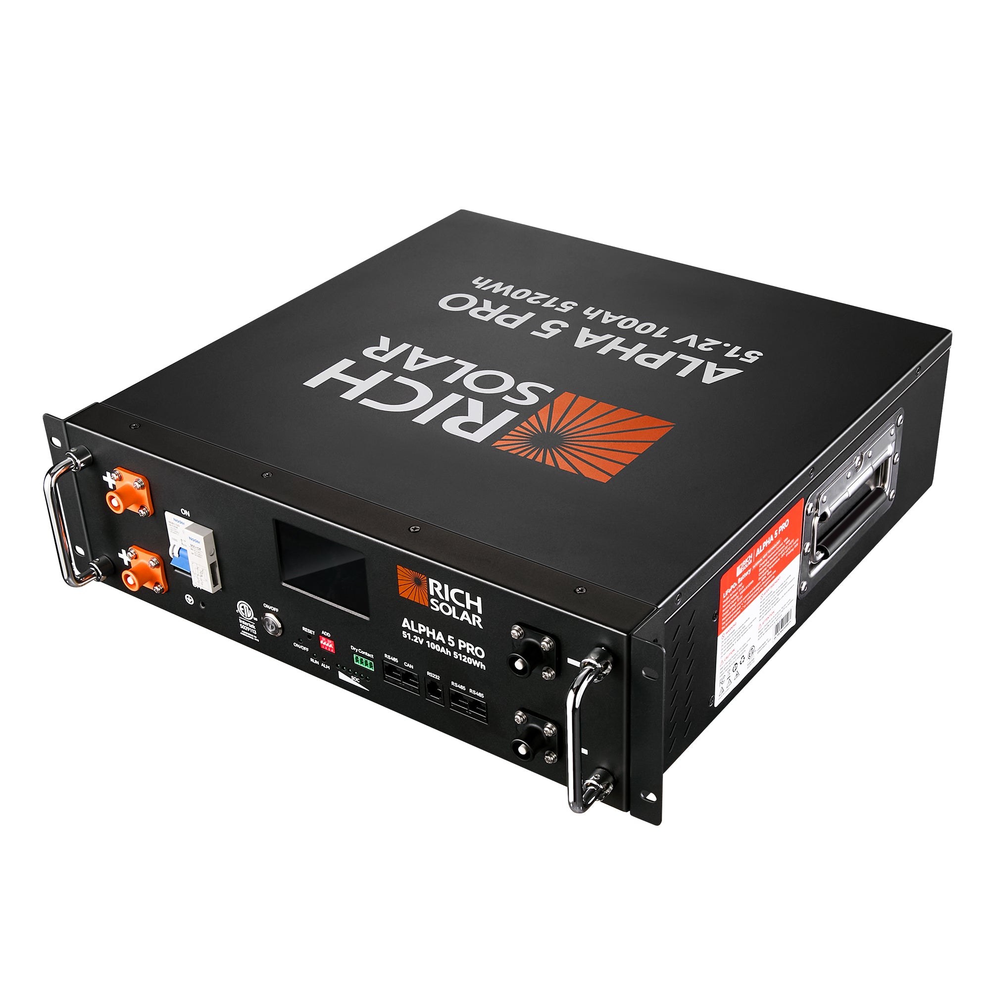 ALPHA 5 PRO | 51.2V 100Ah LiFePO4 Battery | Premium 48V Server Rack Lithium Battery for Residential, Commercial, RVs, Off-Grid | 7,000 Lifetime Cycles | 10 Year Warranty | UL1973, UL9540A Certified