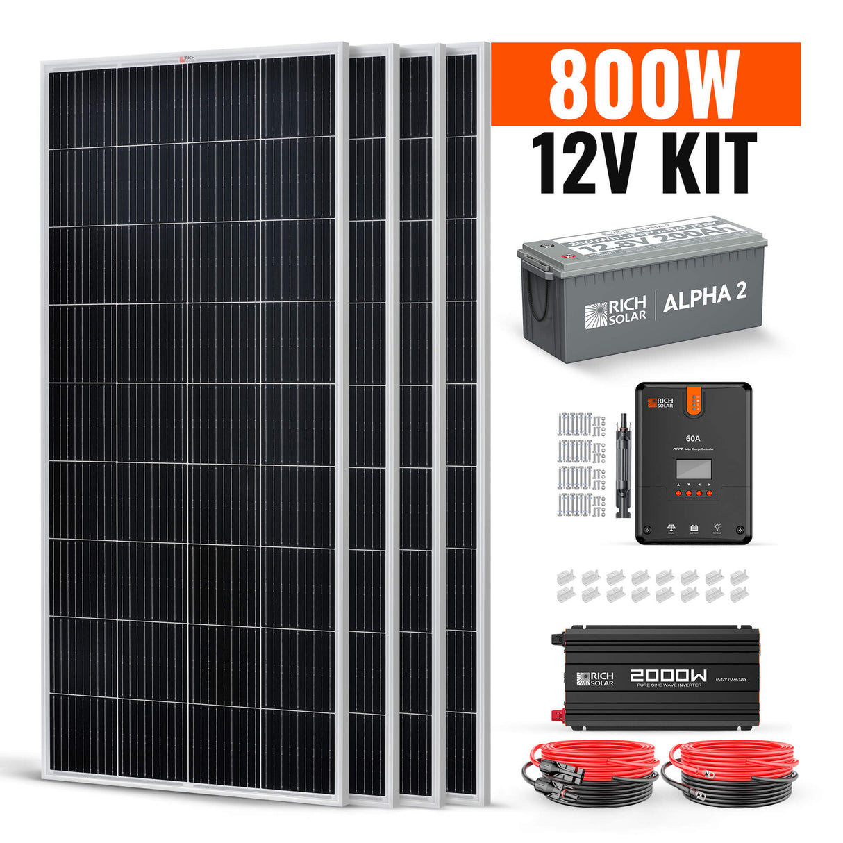 800 Watt Complete Solar Kit - RICH SOLAR