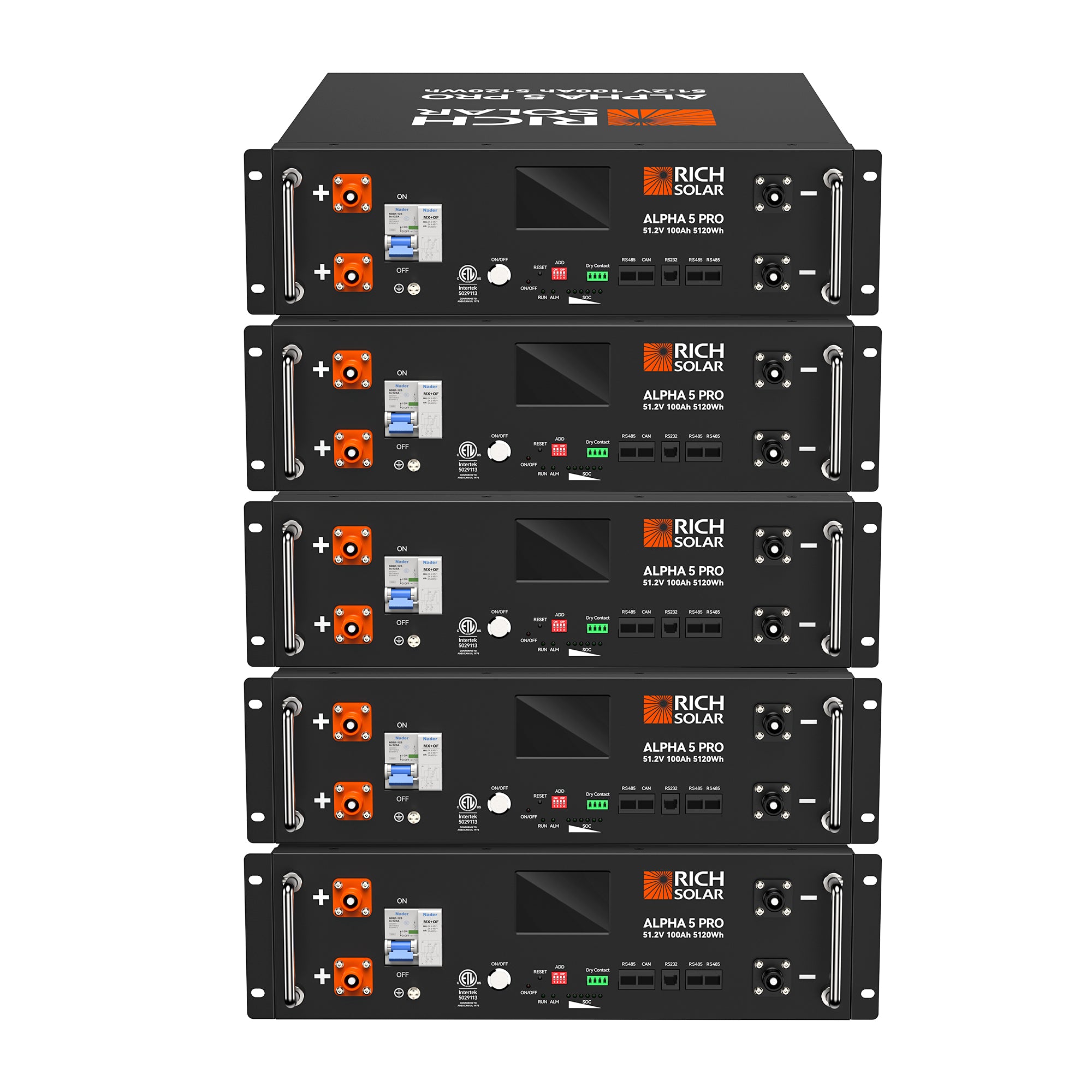 ALPHA 5 PRO | 51.2V 100Ah LiFePO4 Battery | Premium 48V Server Rack Lithium Battery for Residential, Commercial, RVs, Off-Grid | 7,000 Lifetime Cycles | 10 Year Warranty | UL1973, UL9540A Certified