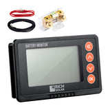 500 Amp Battery Monitor with Shunt | 8~120V 500A Battery Monitor with Shunt | Accurate Battery Status Monitor | Easy to Use