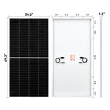 MEGA 335 | 335 Watt Solar Panel | Premium Grid-tie or Off-grid Solar Panel for Residential, Commercial, Agriculture | 25-Year Output Warranty | UL Certified