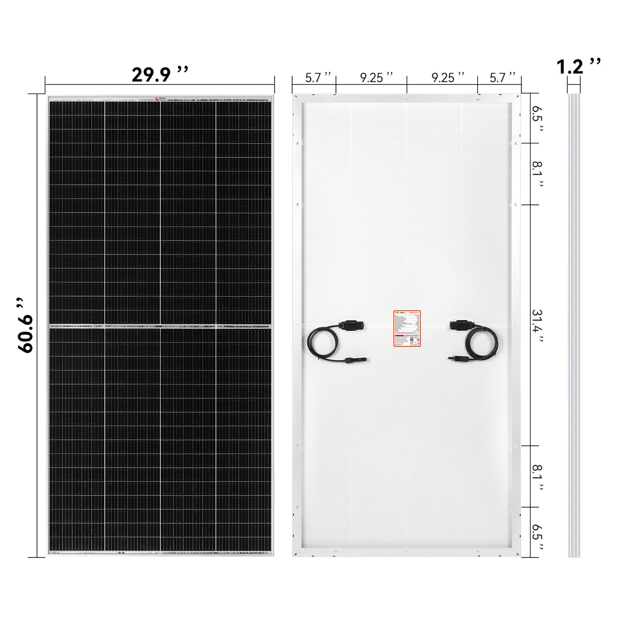 MEGA 250 PRO | 250 Watt 24 Volt Solar Panel | Premium 24V Off-Grid Solar Panel for Campers, Tiny Homes, Cabins | 25-Year Output Warranty | UL Certified BACKORDER