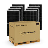 MEGA 335 | 335 Watt Solar Panel | Premium Grid-tie or Off-grid Solar Panel for Residential, Commercial, Agriculture | 25-Year Output Warranty | UL Certified