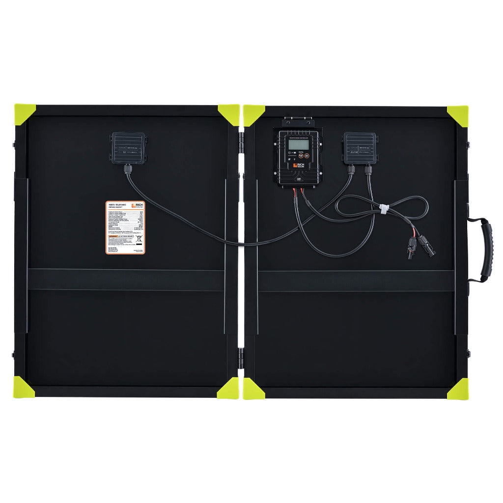 Mega 100 Watt Briefcase Portable Solar Charging Kit - RICH SOLAR