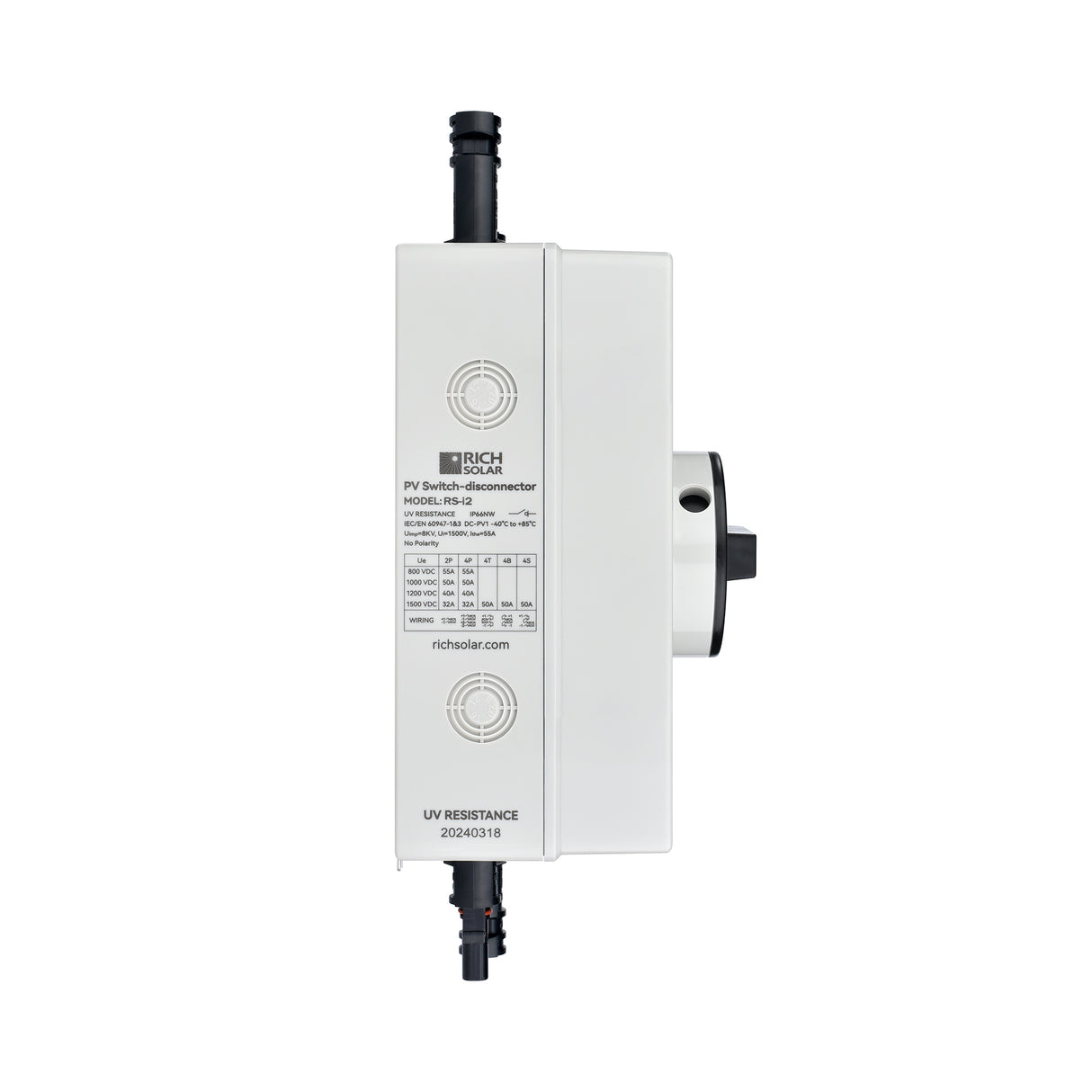 Solar PV DC Quick Disconnect Switch RS-i2 - RICH SOLAR