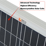 200 WATT 24 VOLT SOLAR PANEL - RICH SOLAR