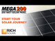 MEGA 200 | 200 Watt Solar Panel | Premier 12V Off-Grid Solar Panel for RVs Cabins, Boats | 25-Year Output Warranty | UL Certified